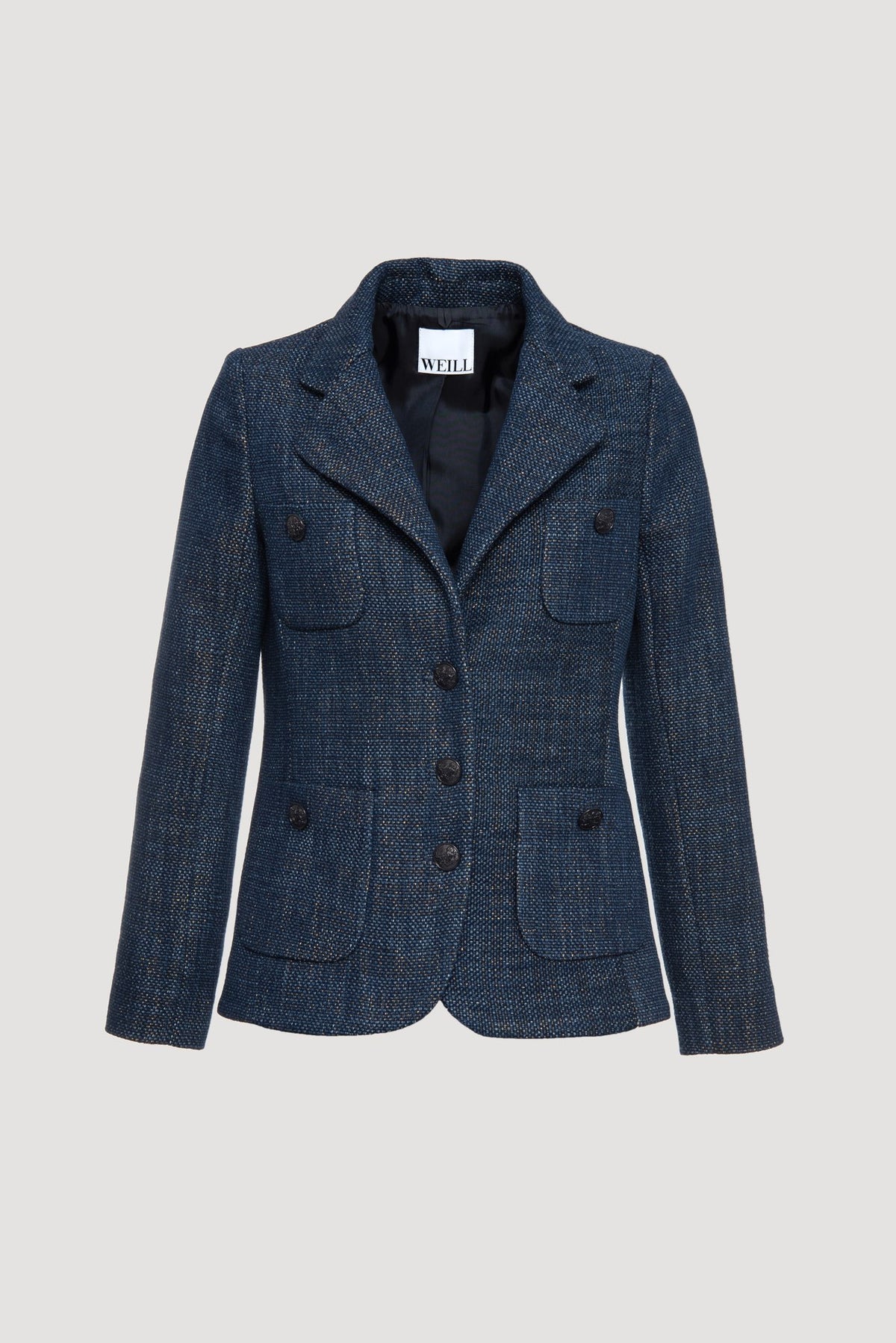 Veste blazer en tweed jean