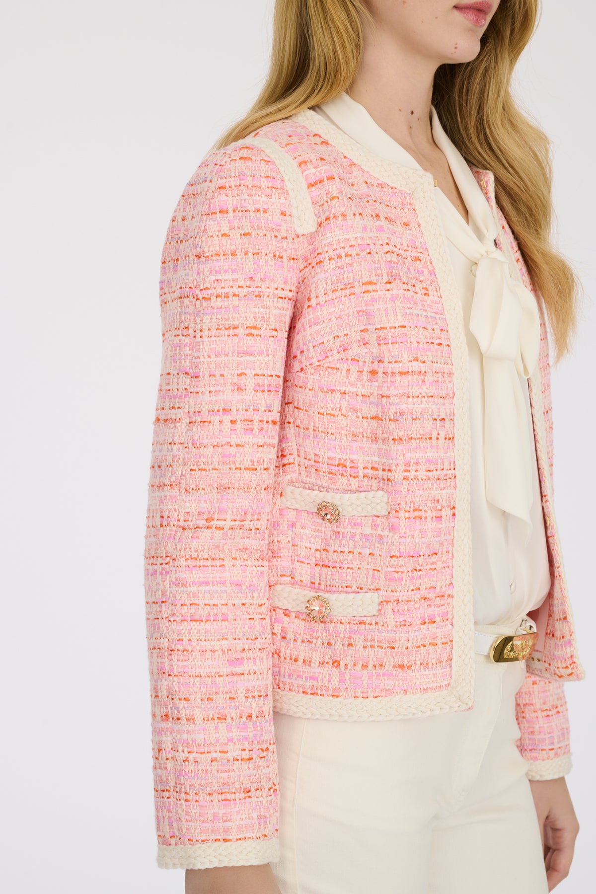 Veste en tweed fantaisie