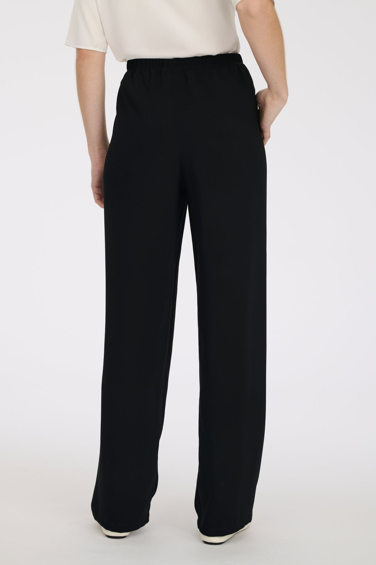 Pantalon large élastiqué