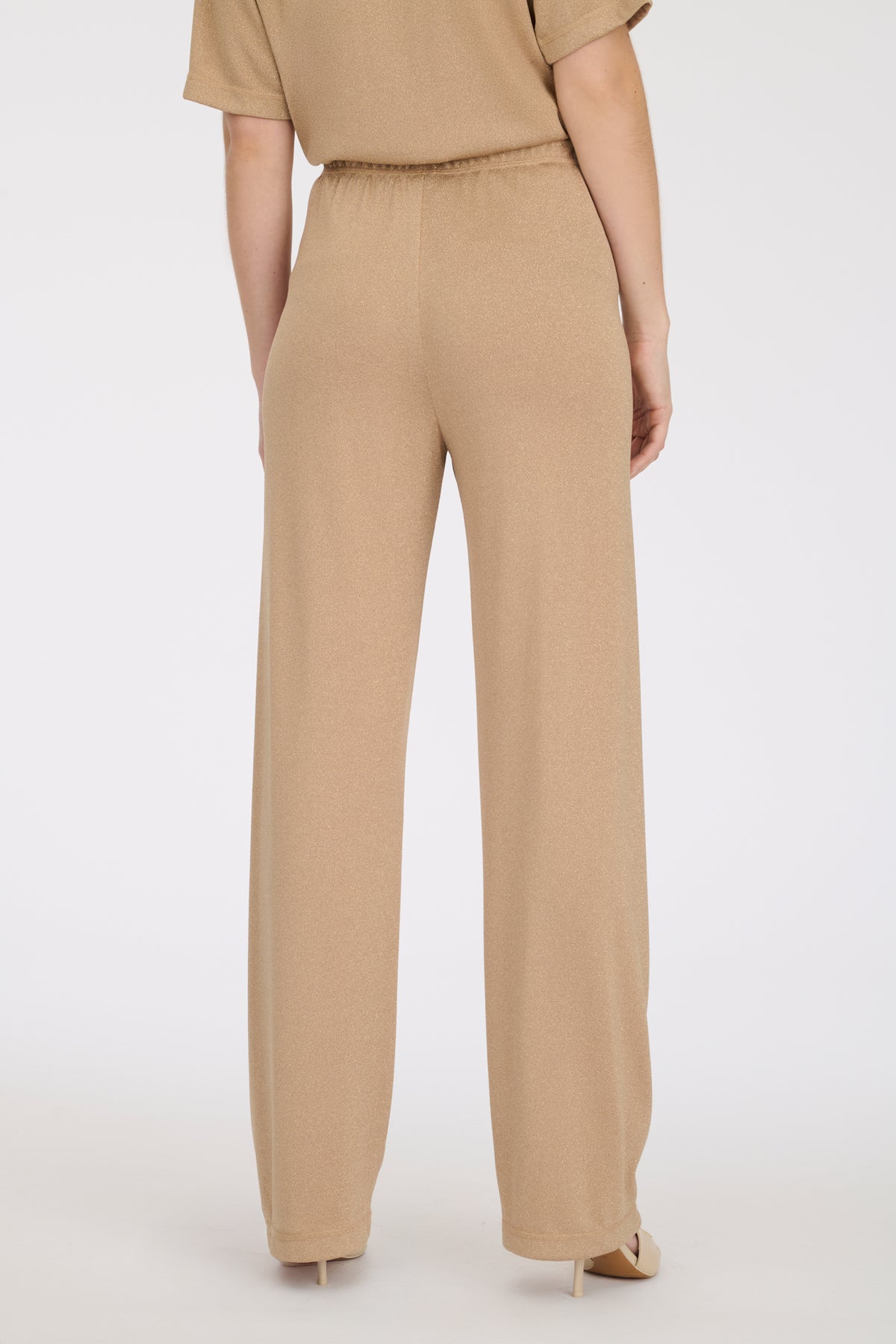 Pantalon large en lurex