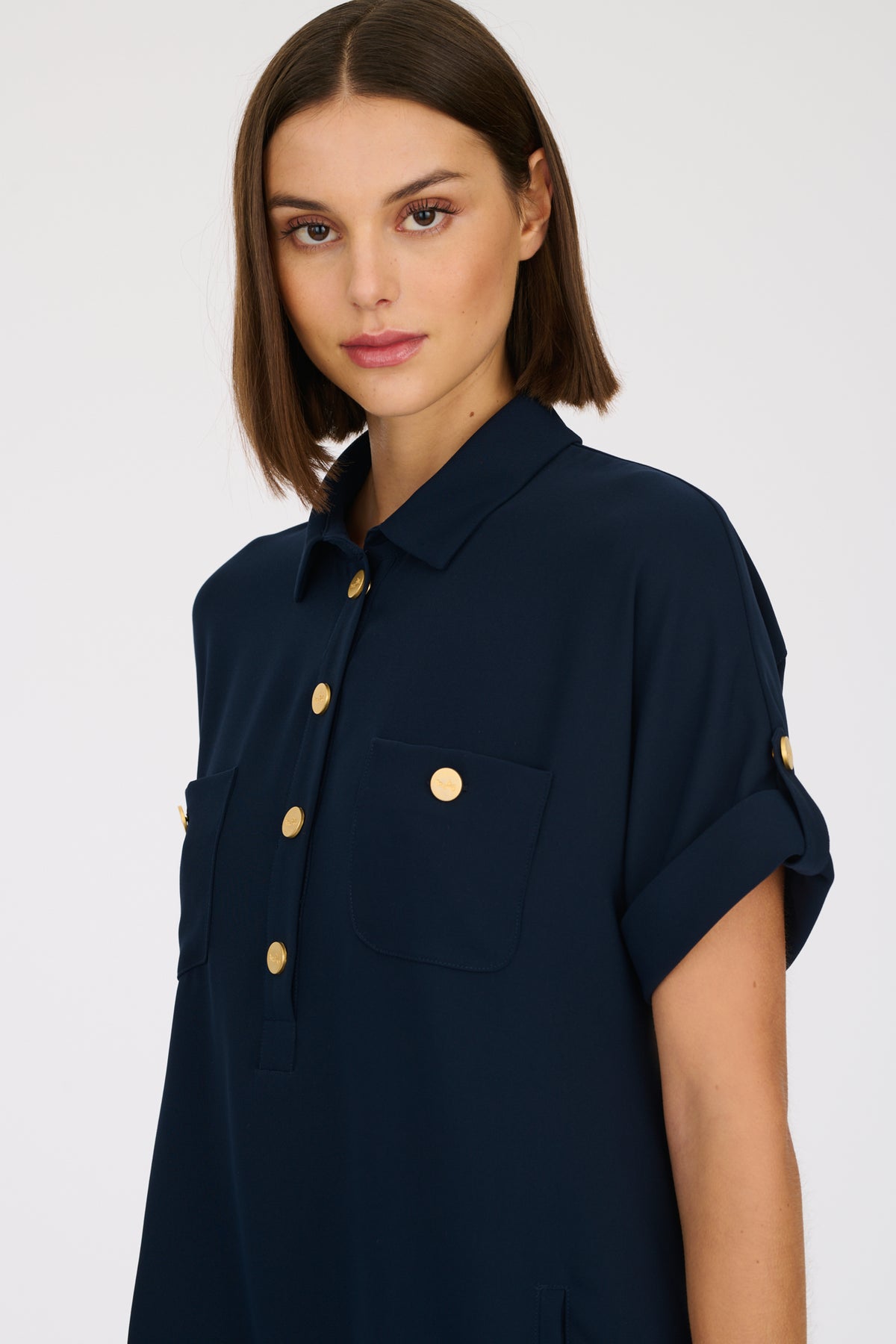 Robe polo en microfibre