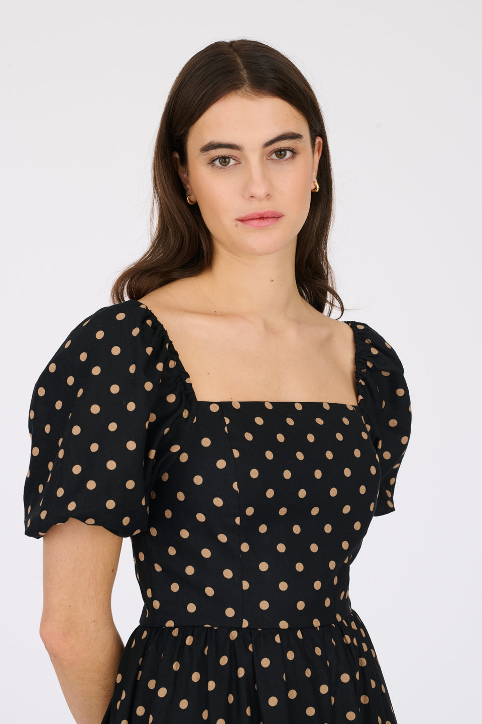 Robe imprimée à pois