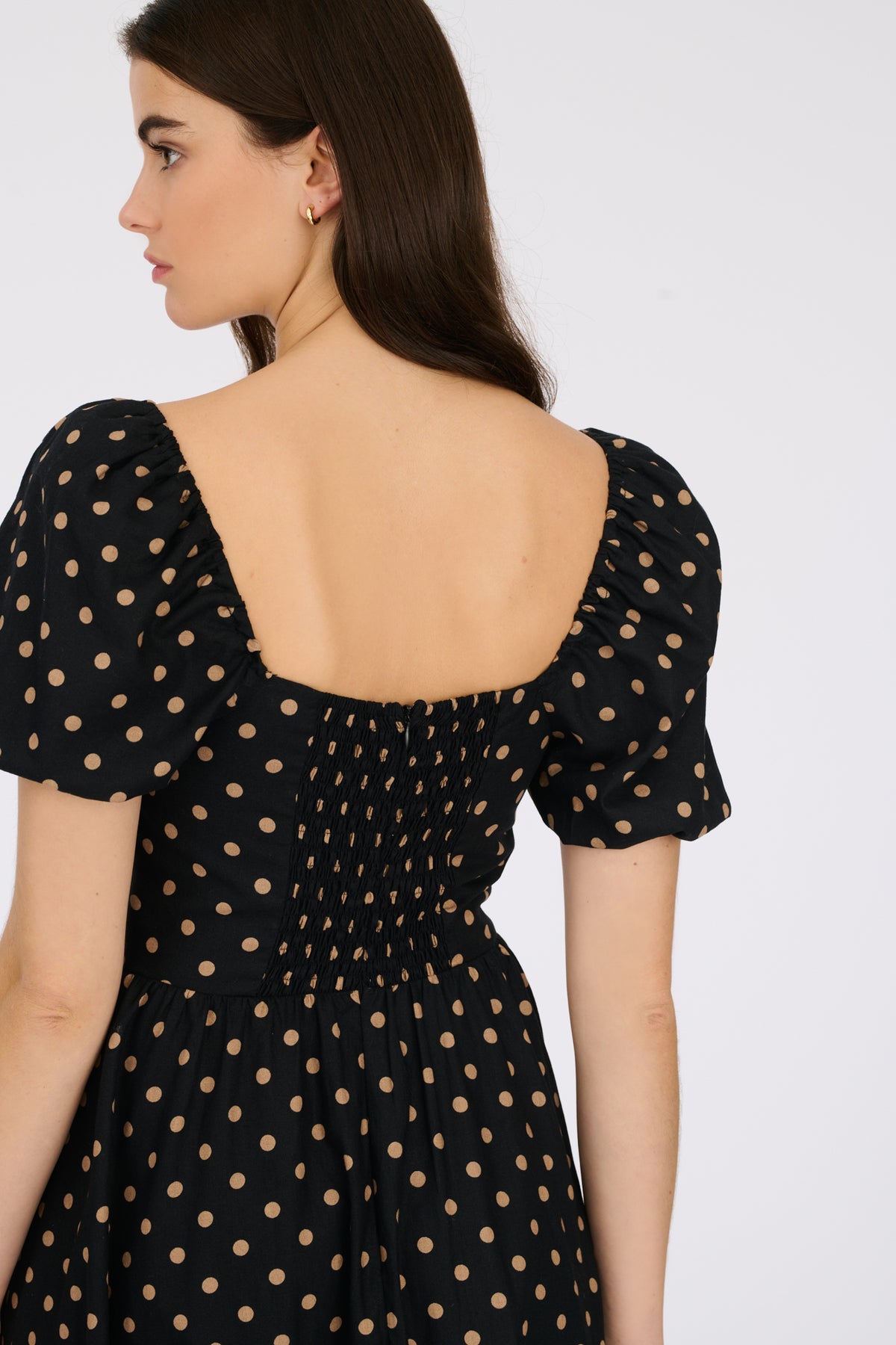 Robe imprimée à pois