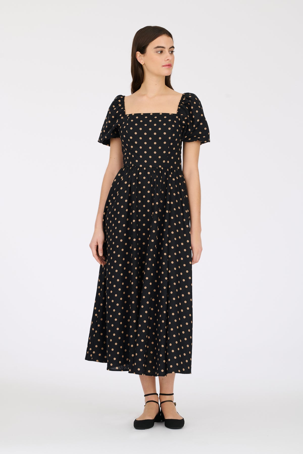 Robe imprimée à pois