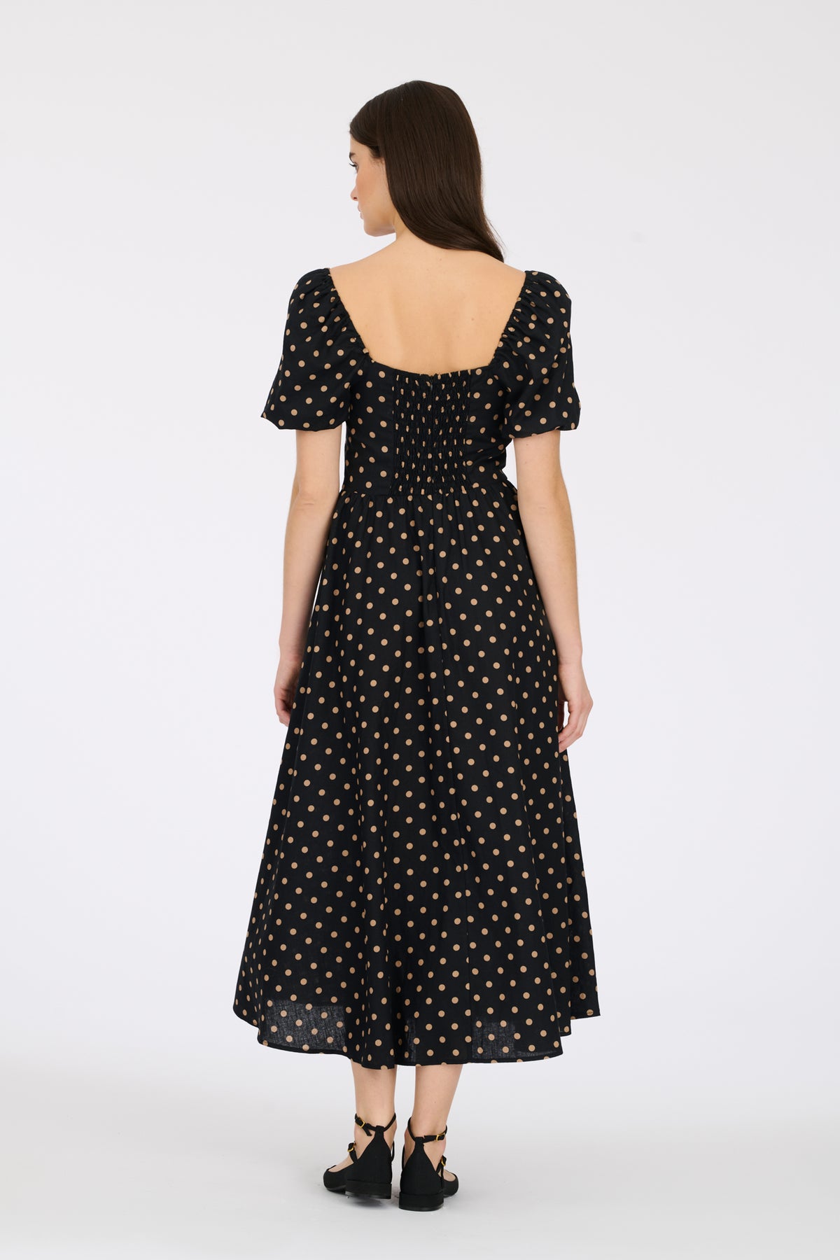 Robe imprimée à pois