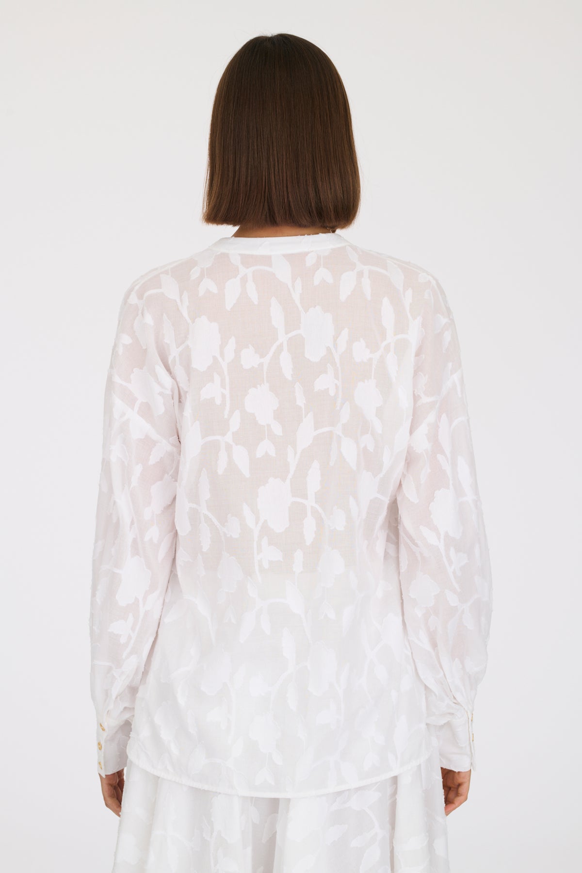 Blouse en jacquard de coton