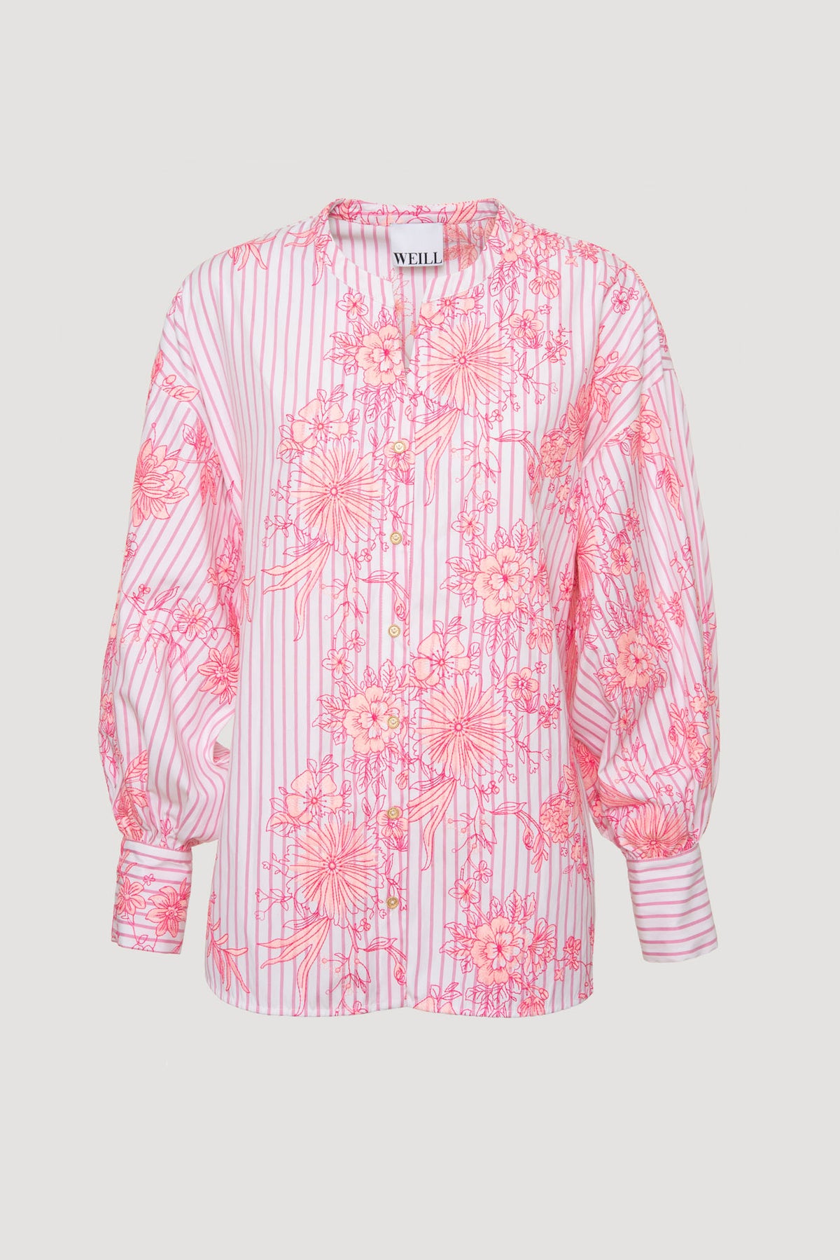 Blouse brodée à fleurs