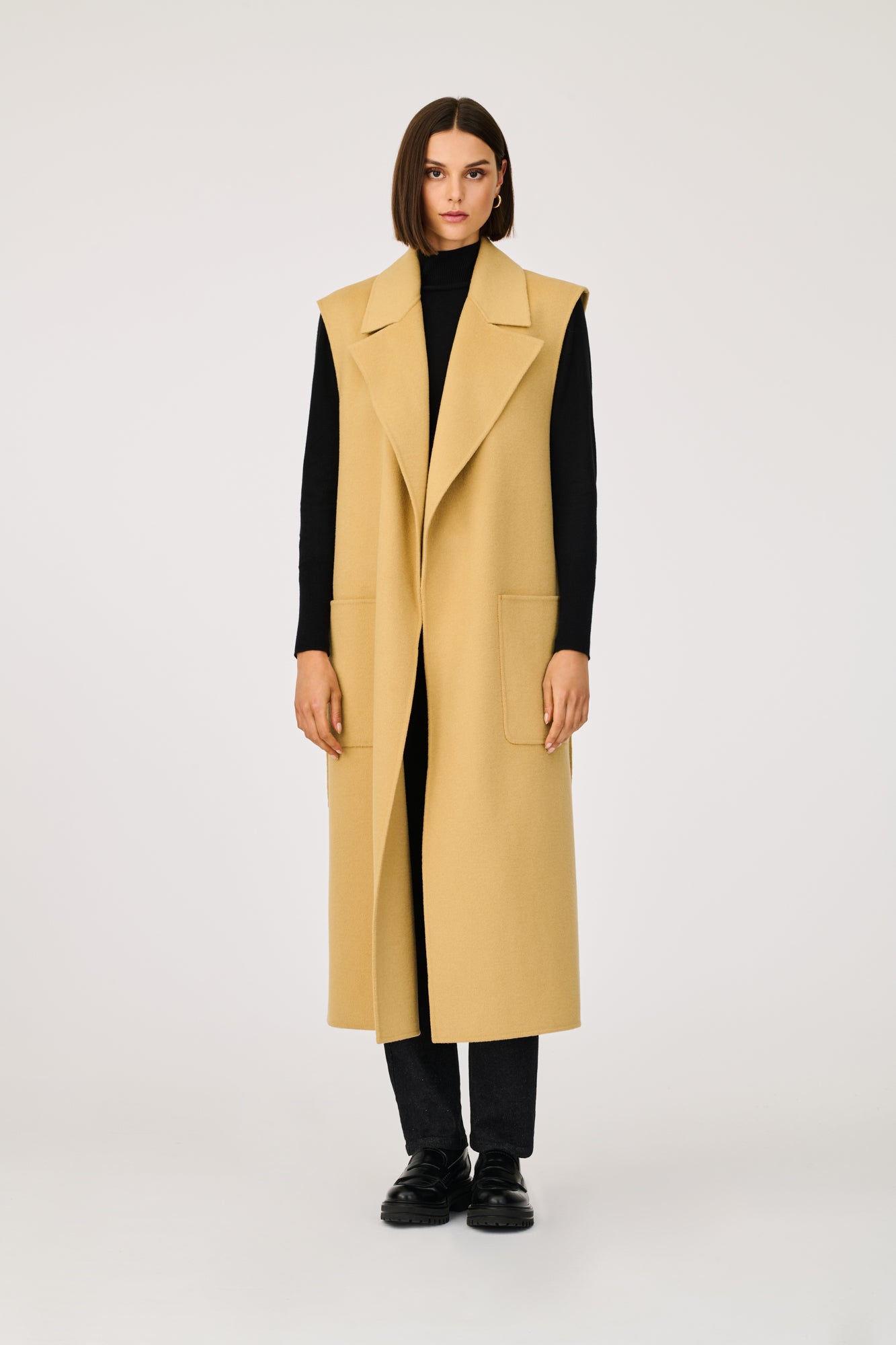 Weill Paris Manteau long double face sans manche